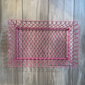 Pink Metal Basket